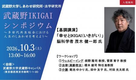 【武蔵野大学】武蔵野大学しあわせ研究所・法学研究所