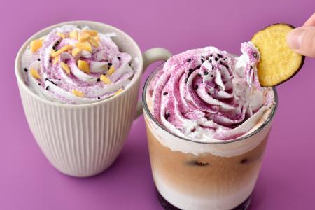 秋のご褒美ドリンク！「紫芋ラテ」をフォレスティカフ