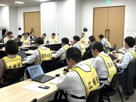 南海トラフ巨大地震を想定した総合防災・BCP 訓練を実 南海トラフ巨大地震を想定した総合防災・BCP 訓練を実