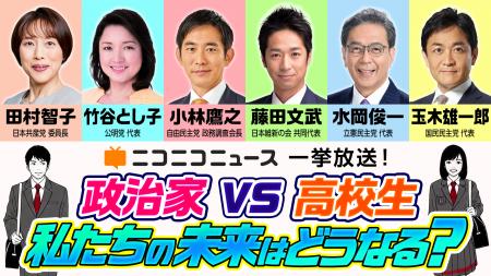 ＜ニコニコニュース 特別企画＞ 高校生が6政党の政治