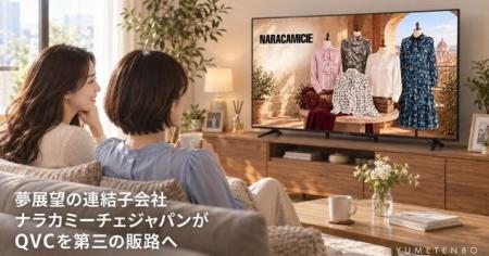 夢展望の連結子会社ナラカミーチェジャパンがQVCを第 夢展望の連結子会社ナラカミーチェジャパンがQVCを第