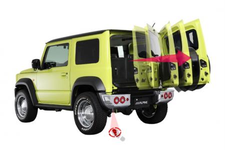 ジムニー専用電動リアゲート用フットセンサーを発表! ジムニー専用電動リアゲート用フットセンサーを発表!