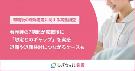 看護師の7割超が転職後に「想定とのギャップ」を実感