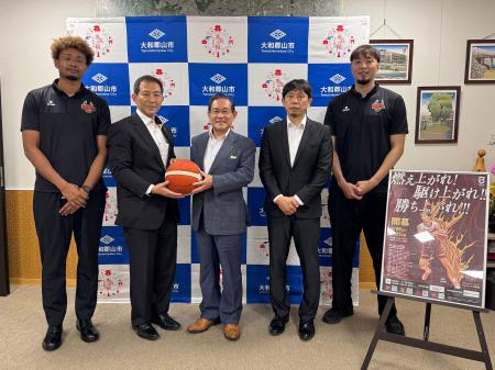 【バンビシャス奈良】上田清 大和郡山市長 表敬訪問