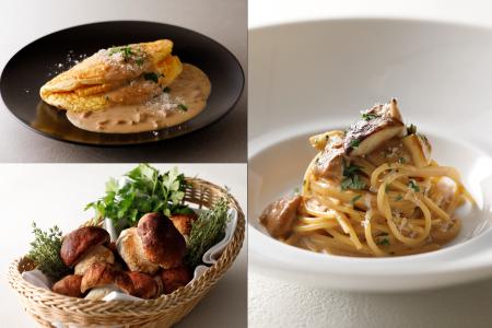香りに酔いしれる秋。ポルチーニ茸の濃厚パスタとオム 香りに酔いしれる秋。ポルチーニ茸の濃厚パスタとオム