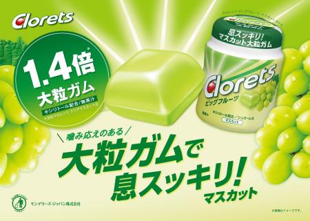 息スッキリの大粒ガム「クロレッツ ビッグフルーツ」 息スッキリの大粒ガム「クロレッツ ビッグフルーツ」