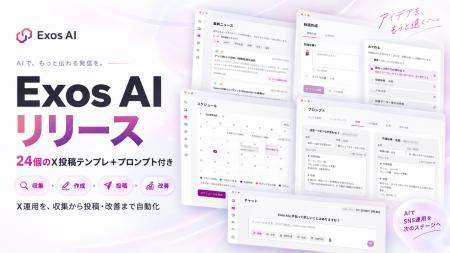 X特化のAIを搭載したX運用プラットフォーム「Exos AI X特化のAIを搭載したX運用プラットフォーム「Exos AI