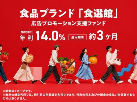 【想定年利14％・運用約3ヵ月】「食選館」の自社ECサ