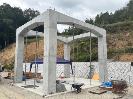 岡山市北区長野に流動化処理土「スラソル」の製造プラ