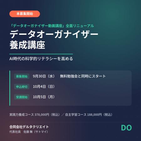 「データオーガナイザー動画講座」を全面リニューアル 「データオーガナイザー動画講座」を全面リニューアル