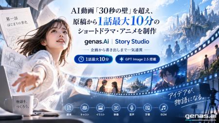 AI動画「30秒の壁」を越え、原稿から1話最大10分のシ
