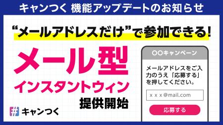 キャンつく、メールアドレスだけで参加できる「メール