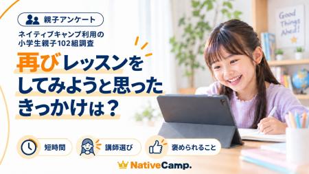 【ネイティブキャンプ利用の小学生親子102組調査】再
