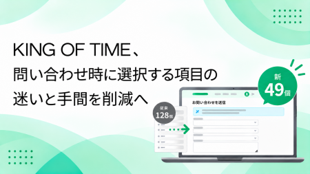 KING OF TIME、問い合わせ時に選択する項目の迷いと手