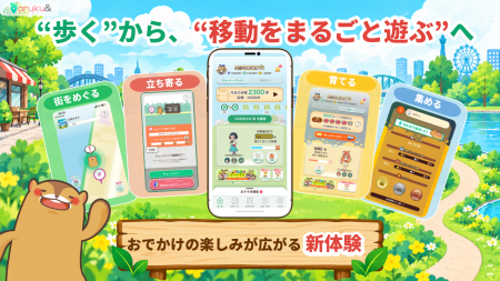 “歩く”から、“移動をまるごと遊ぶ”へ ウォーキングア “歩く”から、“移動をまるごと遊ぶ”へ ウォーキングア