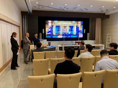 韓国葬礼新聞訪問団がベルコ施設を視察 韓国葬礼新聞訪問団がベルコ施設を視察