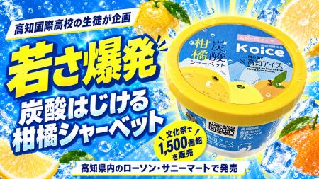 若さ爆発「炭酸はじける柑橘シャーベット」高知国際高 若さ爆発「炭酸はじける柑橘シャーベット」高知国際高