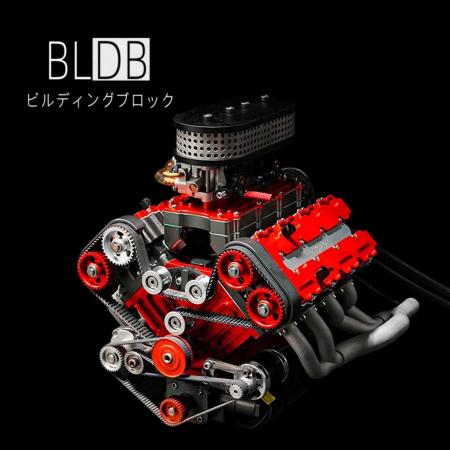 78cc・4.5kWの実動V8を手元で始動へ。BLDB、32バルブ
