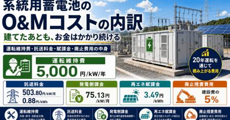系統用蓄電池の「O&Mコスト」の内訳とは――運用・保守