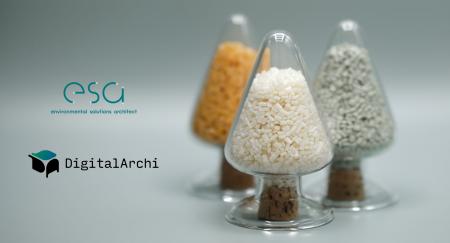 プラスチックリサイクルのesaとDigitalArchi、廃プラ