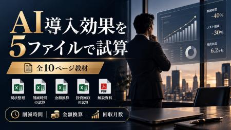 AI導入効果を5ファイルで試算、コミクスが全10ページ AI導入効果を5ファイルで試算、コミクスが全10ページ