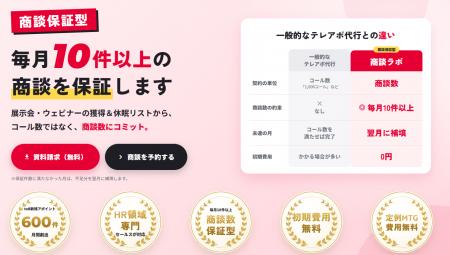 展示会・ウェビナーリストから毎月10件以上の商談創出