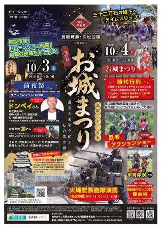 鳥取市初のドローンショー、スーパーホテルの企業版ふ