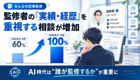 記事監修の相談で「専門家の実績・経歴・知名度」を重