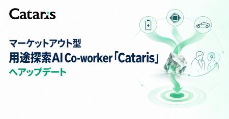 Cataris、マーケットアウト型の用途探索に伴走する用 Cataris、マーケットアウト型の用途探索に伴走する用
