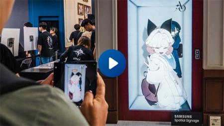 Samsungスペーシャルサイネージが東京ゲームショウ202 Samsungスペーシャルサイネージが東京ゲームショウ202