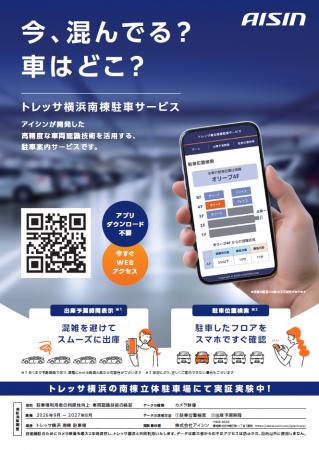 「トレッサ横浜」において駐車場管理支援システムの実 「トレッサ横浜」において駐車場管理支援システムの実
