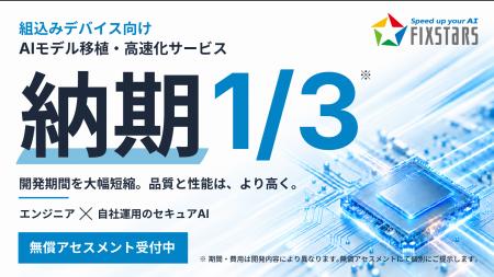 フィックスターズ、組込み向けAIモデルの移植・高速化 フィックスターズ、組込み向けAIモデルの移植・高速化