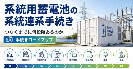 系統用蓄電池の系統連系手続きとは――8段階のロードマ 系統用蓄電池の系統連系手続きとは――8段階のロードマ