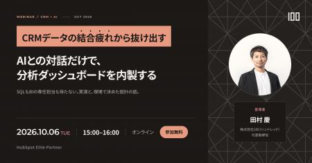 株式会社100、AIとの対話でCRM分析ダッシュボードを内 株式会社100、AIとの対話でCRM分析ダッシュボードを内