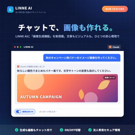 【機能アップデート】法人特化型 生成AI「LINNE AI( 【機能アップデート】法人特化型 生成AI「LINNE AI(