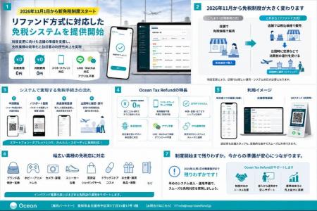 2026年11月1日施行の新免税制度(リファンド方式)に 2026年11月1日施行の新免税制度(リファンド方式)に