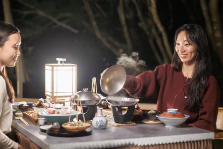 【伊豆長岡温泉 三養荘】五感で味わう冬の特等席 月見
