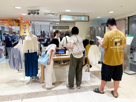 遠州織物ブランドHUISが台湾・遠東SOGO台北忠孝館「日