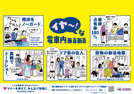 「駅と電車内の迷惑行為ランキング(2025年度)」をデ 「駅と電車内の迷惑行為ランキング(2025年度)」をデ