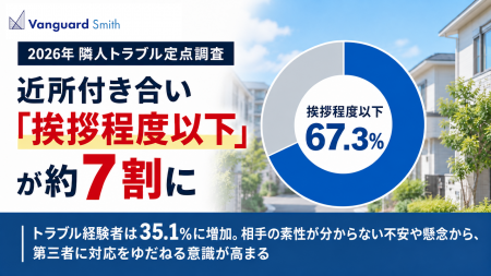 【2026年 隣人トラブル定点調査】近所付き合い「挨拶 【2026年 隣人トラブル定点調査】近所付き合い「挨拶