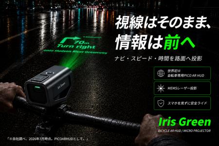 【本日11時販売開始】ナビ・速度・時間を前方に投影す