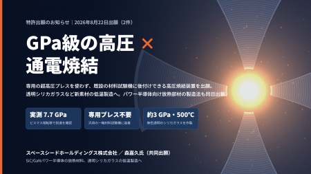 GPa級の高圧と通電焼結を「汎用の材料試験機」で両立