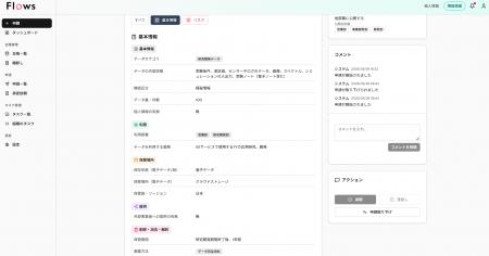 個人情報・情報資産管理プラットフォーム『Flows』、 個人情報・情報資産管理プラットフォーム『Flows』、