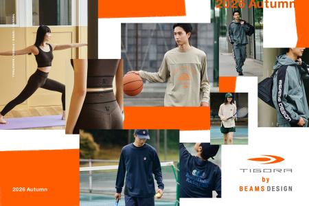 『TIGORA by BEAMS DESIGN』から新作スポーツウェアが
