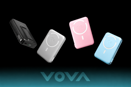 VOVA、燃えにくい準固体電池を採用したQi2.2 25W対応 VOVA、燃えにくい準固体電池を採用したQi2.2 25W対応