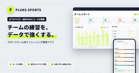 元プロラグビー選手のS&Cコーチが開発。チーム向けト
