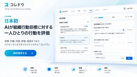 目標設定から対話、成果と行動の評価まで、AIが伴走す