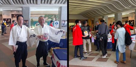 国技館にて、「JUST PACK チータラ」を、 来場者7,000 国技館にて、「JUST PACK チータラ」を、 来場者7,000