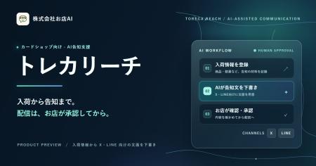 カードショップ向け「トレカリーチ」、3か月のモニタ