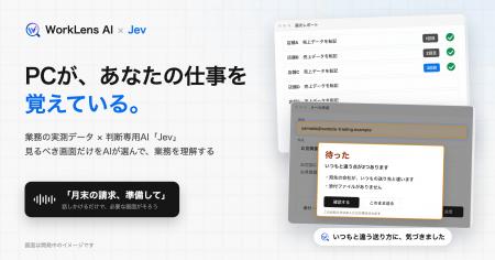 「PCが、あなたの仕事を覚えている。」WorkLens AI×判